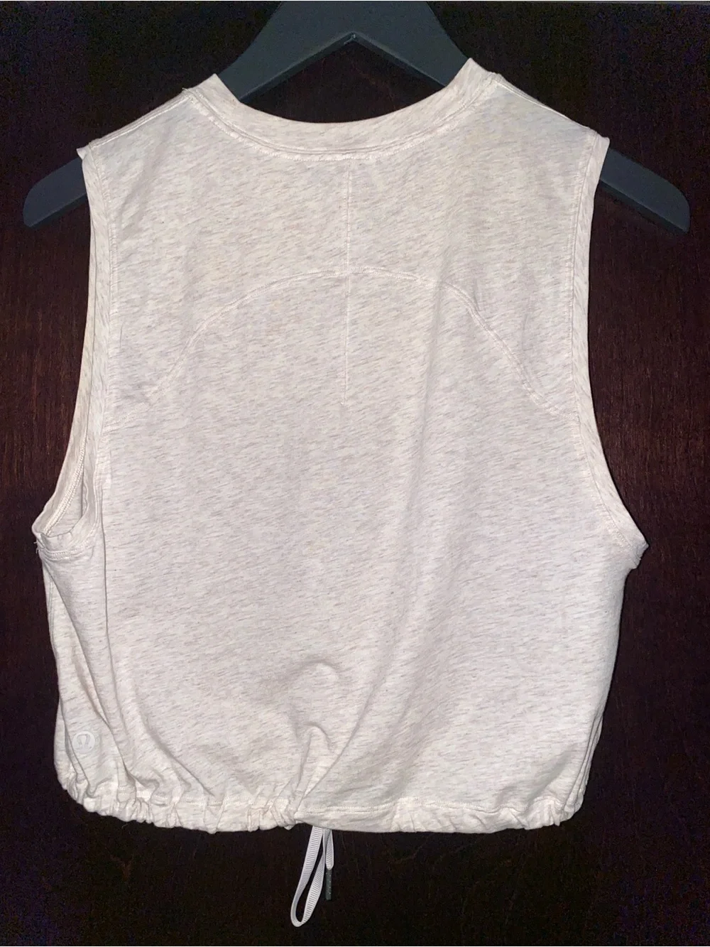 lululemon Sleeveless Cotton Drawstring Crop Tank Top